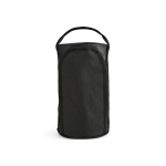 Vanity case publicitaire en polyester recyclé et RPET déperlant couleur noir vue frontale