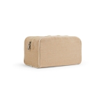 Trousse de toilette format médium à compartiment unique, juco 260 g/m² couleur naturel