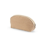 Petite trousse de toilette en juco à compartiment principal 260 g/m² couleur naturel