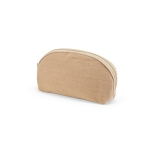 Petite trousse de toilette en juco à compartiment principal 260 g/m² couleur naturel deuxième vue