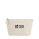 Trousse de toilette en coton recyclé 320 g/m² avec fermeture éclair 2,1 L vue principale