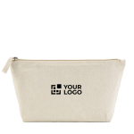 Trousse de toilette en coton recyclé avec grand compartiment 320 g/m² vue principale