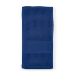 Serviette de douche 70x140 cm en coton recyclé gaufré 500 g/m² couleur bleu marine deuxième vue