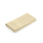 Serviette de douche 50x100 cm en coton recyclé gaufré 500 g/m² couleur beige