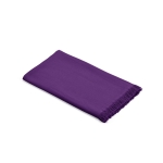 Serviette de plage 80x180 cm en coton recyclé et à franges 250 g/m² couleur violet