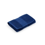 Serviette de bain 90x150 cm en coton recyclé et coton 370 g/m² couleur bleu marine