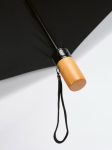 Parapluie pliable automatique en plastique recyclé anti-tempête ø119 couleur noir sixième vue