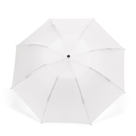 Parapluie pliable réversible automatique en plastique recyclé ø101,5 couleur blanc vue frontale