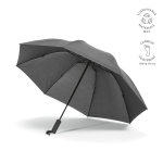 Parapluie pliable réversible automatique en plastique recyclé ø101,5 couleur gris foncé