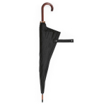 Parapluie élégant en bois à ouverture automatique, résistant au vent, ø122 couleur noir cinquière vue