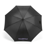 Parapluie élégant en bois à ouverture automatique, résistant au vent, ø122 couleur noir
