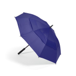 Parapluie tempête en plastique recyclé avec poignée droite ø100 couleur bleu quatrième vue