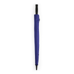 Parapluie tempête en plastique recyclé avec poignée droite ø100 couleur bleu deuxième vue detaillée