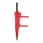 Parapluie tempête en plastique recyclé avec poignée droite ø100 couleur rouge cinquière vue
