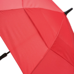 Parapluie tempête en plastique recyclé avec poignée droite ø100 couleur rouge troisième vue detaillée
