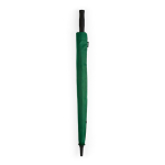 Parapluie tempête en plastique recyclé avec poignée droite ø100 couleur vert foncé deuxième vue detaillée