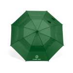 Parapluie tempête en plastique recyclé avec poignée droite ø100 couleur vert foncé