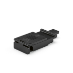 Chargeur sans fil 3 en 1 avec batterie MagSafe 5.000 mAh couleur noir huitième vue frontale