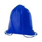 Sac cordon de RPET aux couleurs vives avec cordes assorties couleur bleu première vue