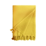 Serviette éponge en coton et polyester colorée 320 g/m2 couleur jaune deuxième vue