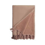 Serviette éponge en coton et polyester colorée 320 g/m2 couleur camel deuxième vue