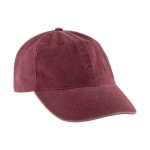 Casquette en coton à 100% avec effet lavé 260 g/m2 couleur rouge première vue