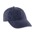 Casquette en coton à 100% avec effet lavé 260 g/m2 couleur bleu marine deuxième vue