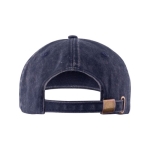 Casquette en coton à 100% avec effet lavé 260 g/m2 couleur bleu marine troisième vue