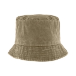 Bob personnalisable en coton avec effet lavé 260 g/m2 couleur taupe première vue