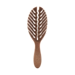 Brosse en fibre de coco et polypropylène avec joli design couleur marron deuxième vue