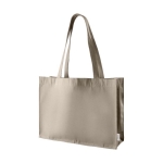 Sac cabas en coton recyclé avec poignées longues 300 g/m2 couleur beige première vue