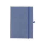 Carnets à couverture rigide en matériaux organiques A5 couleur bleu première vue