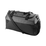 Sac de sport en RPET et PU, espace chaussures et double poignée couleur gris deuxième vue