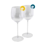 Bouchon en liège/bois et anneaux identificateurs pour verres première vue
