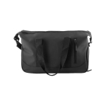 Sac de sport en PU, espace chaussures et double poignée couleur noir première vue