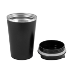 Verre à emporter noir en acier inoxydable à double paroi 480ml couleur noir troisième vue