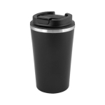 Verre à emporter noir en acier inoxydable à double paroi 480ml couleur noir quatrième vue