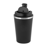 Verre à emporter noir en acier inoxydable à double paroi 480ml couleur noir cinquième vue