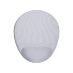 Tapis de souris de forme ovale adapté à la sublimation couleur blanc première vue