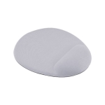 Tapis de souris de forme ovale adapté à la sublimation couleur blanc deuxième vue