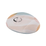 Tapis de souris de forme ovale adapté à la sublimation couleur blanc troisième vue