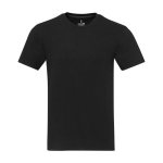 T-shirt unisexe en coton et polyester recyclé 160 g/m² Elevate NXT couleur noir deuxième vue frontale