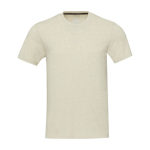 T-shirt unisexe en coton et polyester recyclé 160 g/m² Elevate NXT couleur ivoire deuxième vue frontale