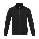 Pull unisexe en coton et polyester recyclés 320 g/m² Elevate NXT couleur noir deuxième vue frontale