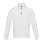 Pull unisexe en coton et polyester recyclés 320 g/m² Elevate NXT couleur blanc deuxième vue frontale