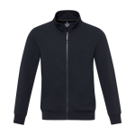 Pull unisexe en coton et polyester recyclés 320 g/m² Elevate NXT couleur bleu marine deuxième vue frontale