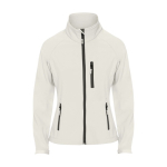 Veste softshell pour femme en polyester et élasthanne 300 g/m² Roly couleur blanc cassé