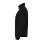 Veste polaire en polyester avec col montant pour homme 300 g/m² Roly couleur noir vue latérale