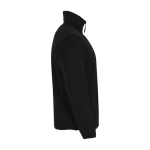 Veste polaire en polyester avec col montant pour homme 300 g/m² Roly couleur noir deuxième vue latérale