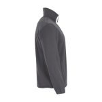 Veste polaire en polyester avec col montant pour homme 300 g/m² Roly couleur gris foncé deuxième vue latérale